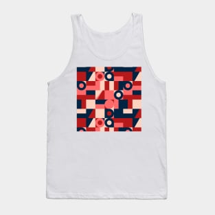 Modern Colorful geometric shapes pattern design Tank Top